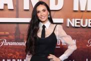 Demi Moore Stuns in Sheer Shirt & Dazzling $53K Earrings