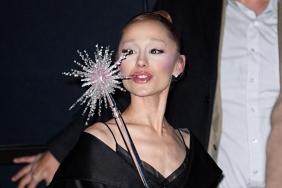 Ariana Grande Pays Homage to Original Glinda in Lace Outfit