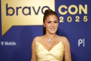 Stephanie Shojaee in a yellow dress on the BravoCon 2025 red carpet