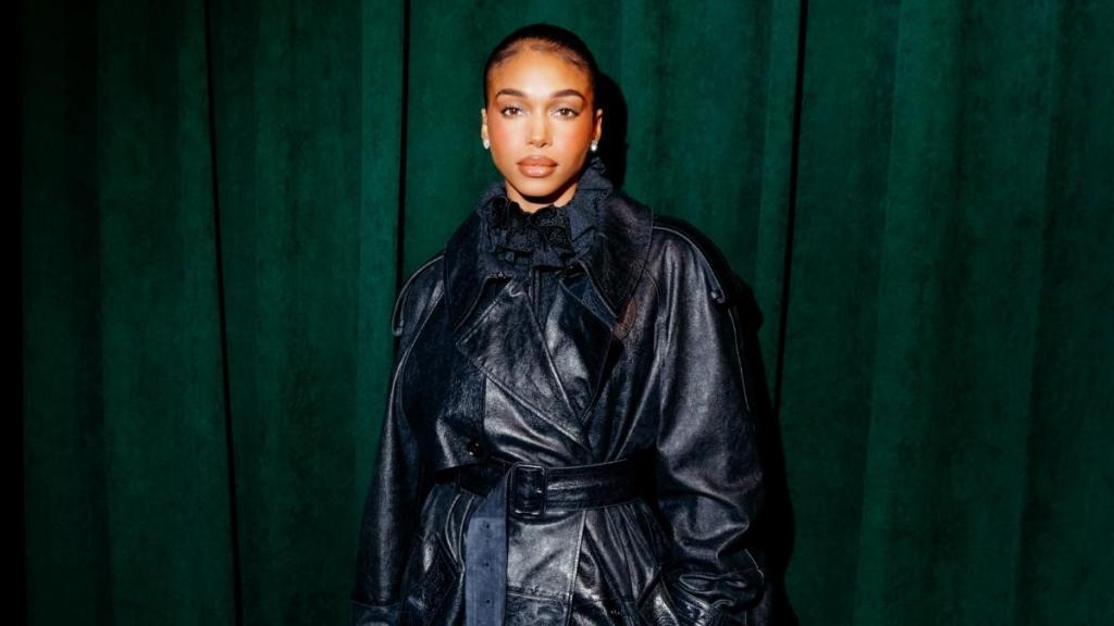 Lori Harvey Is Holiday Season Ready in Burberry Outfit