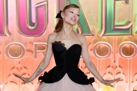 Ariana Grande's Strapless Gown Comes With Cheeky Lace Detailing