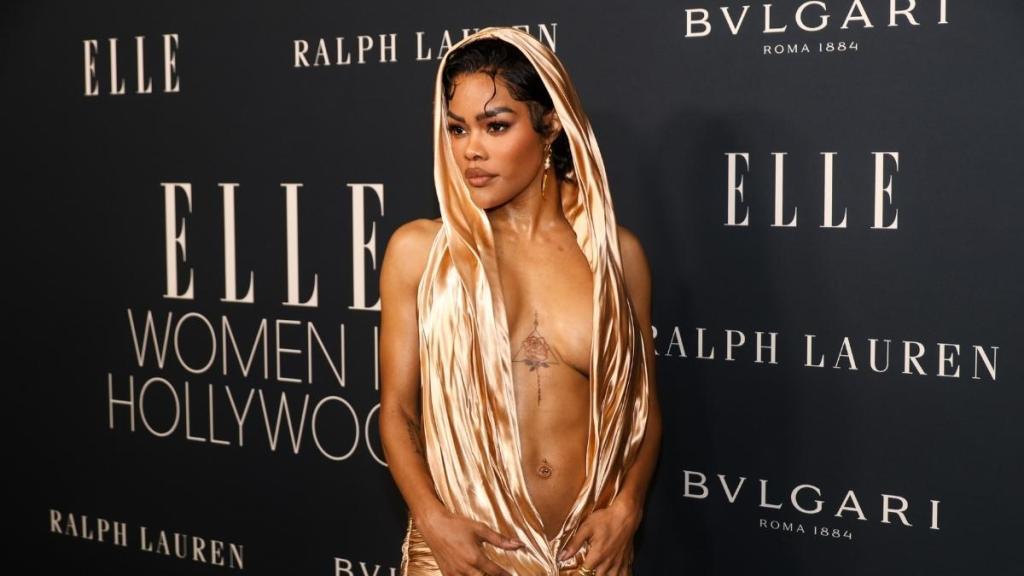Teyana Taylor's Abs Steal the Show in Daring Hooded Gown
