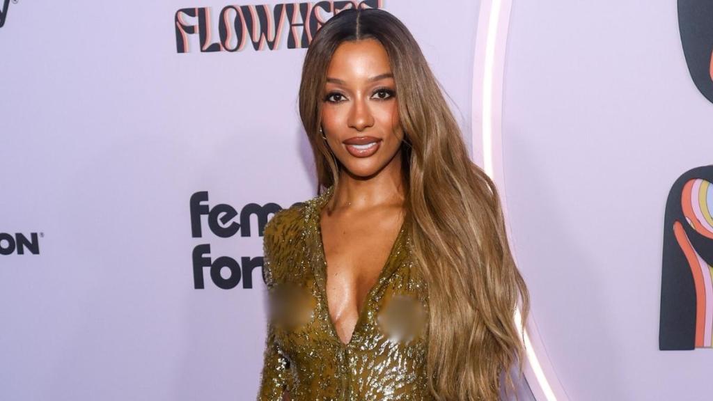 Victoria Monet's Sheer Gown Comes With Bold Waist Cutouts