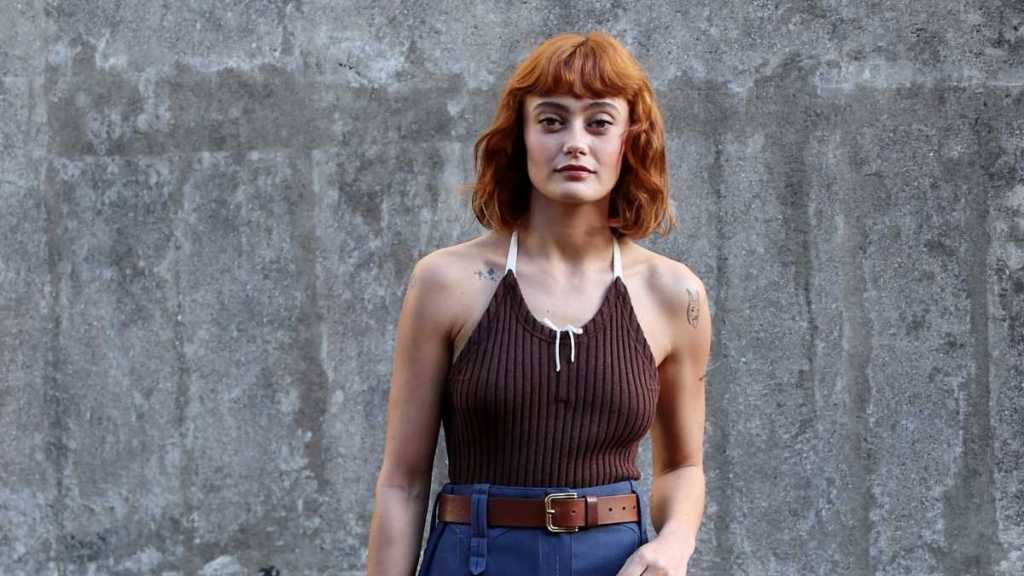 Ella Purnell's Top Is One String Away From Wardrobe Mishap