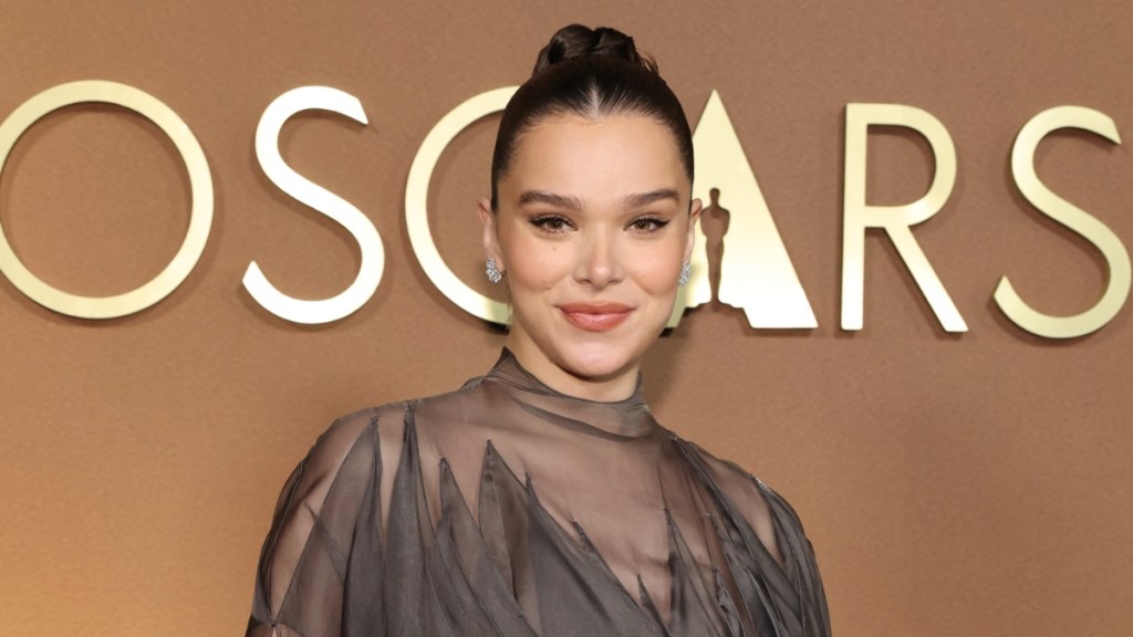 Hailee Steinfeld Wearing Grey Dress Has Everyone Looking Twice