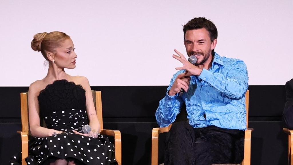 Jonathan Bailey and Ariana Grande