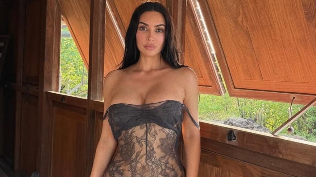 Kim Kardashian Joins 'Naked Dress' Trend in Sheer Dress