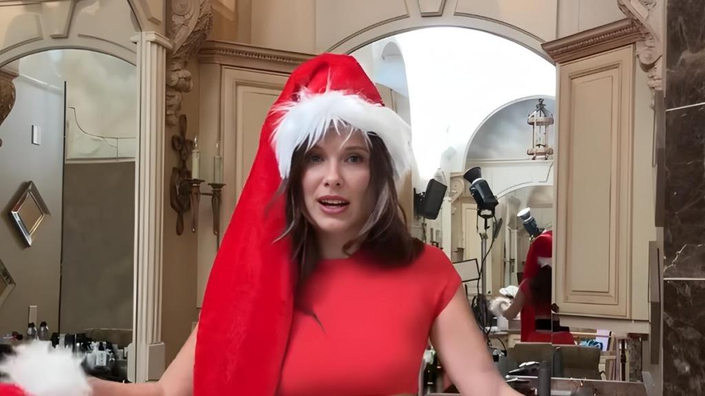 Millie Bobby Brown Is 'Up to No Good' in Christmas-Coded Shorts