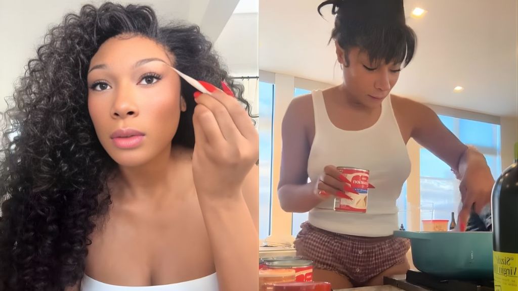 Megan Thee Stallion Cooks up a Storm in Micro Shorts