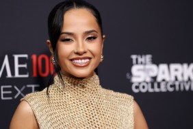 Becky G Flaunts Toned Abs in Sheer Bra