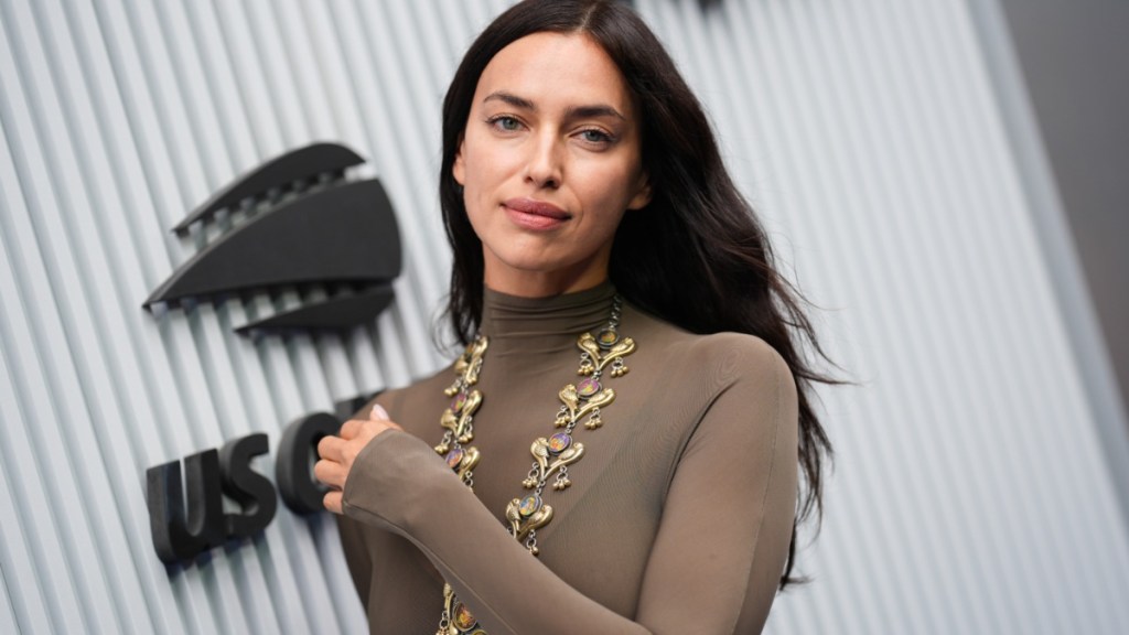Irina Shayk Wearing Coned Bra Look Is Impossible to Ignore