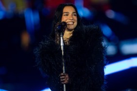 Dua Lipa Wearing Red Lace Top Is Must See