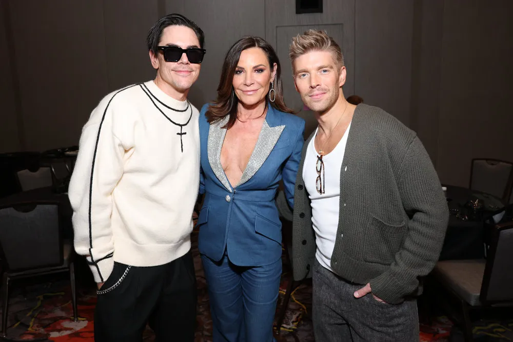 Tom Sandoval, Luann de Lesseps, and Kyle Cooke