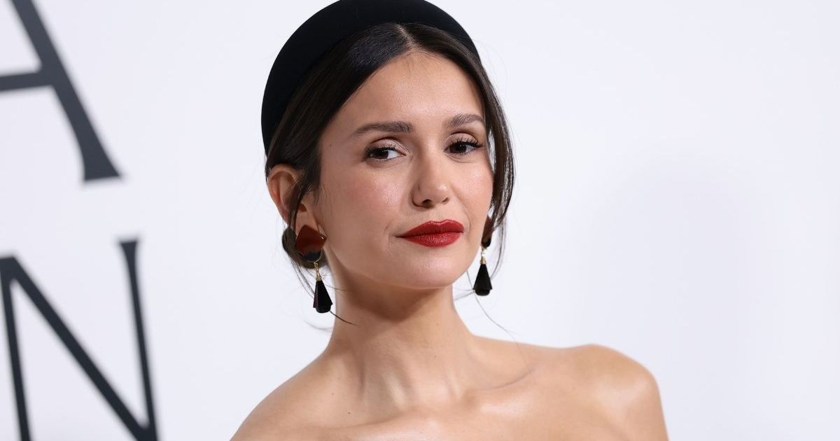 Nina Dobrev Proves Red Is Her Color In New Dress