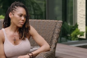 Monique Samuels in a brown tank top on RHOP Season 10 Episode 7