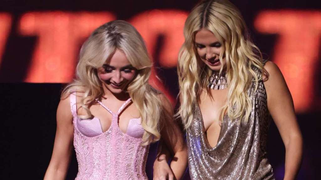 Sabrina Carpenter and Millie Bobby Brown