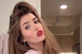 Sami Sheen Turns Heads in Pink Bathrobe Look