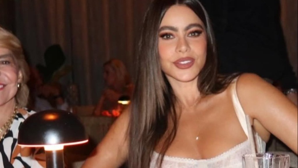 Sofia Vergara Showcases Her Dance Moves in Lace Top Look