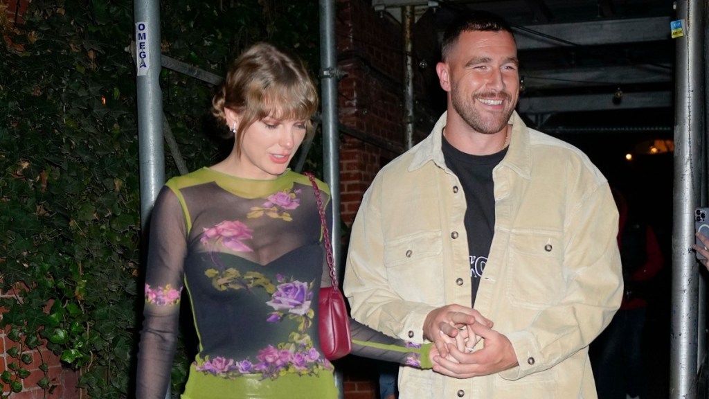 Travis Kelce & Taylor Swift Hold Hands on Date Night