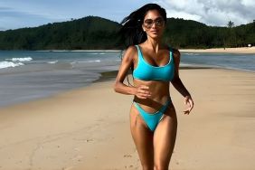 Nicole Scherzinger Turns Heads in Blue Bikini Look