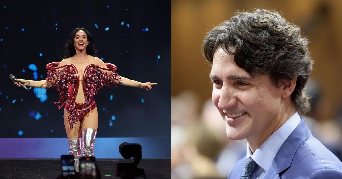 Katy Perry Reacts to Justin Trudeau's Shark Costume - Source