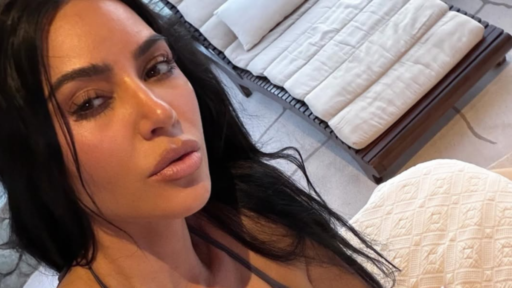 Kim Kardashian's 'Sexy' Lacy PJs Are So Sheer & Flirty