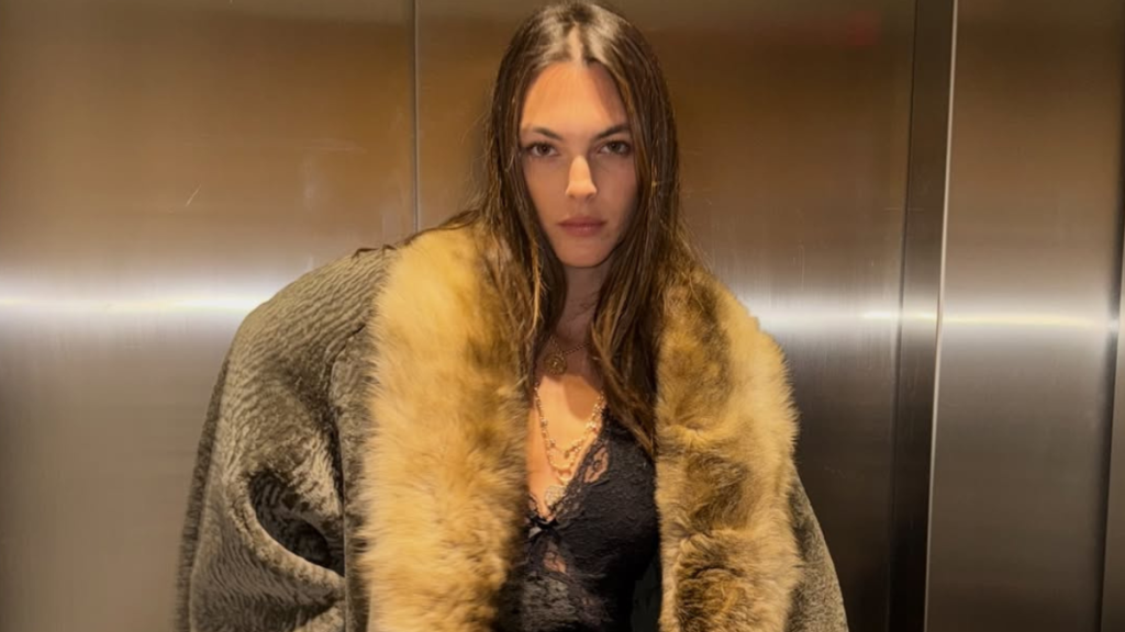 Vittoria Ceretti's Sheer Lace Top Is Peak Lingerie Style