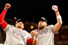 Travis Kelce Does a Patrick Mahomes Impression After Chiefs Win
