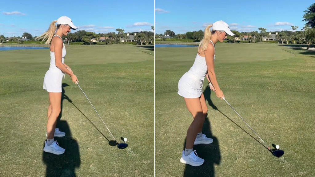 Livvy Dunne's Miniskirt & Tank Top Look Is Hole-in-One Golf Fit