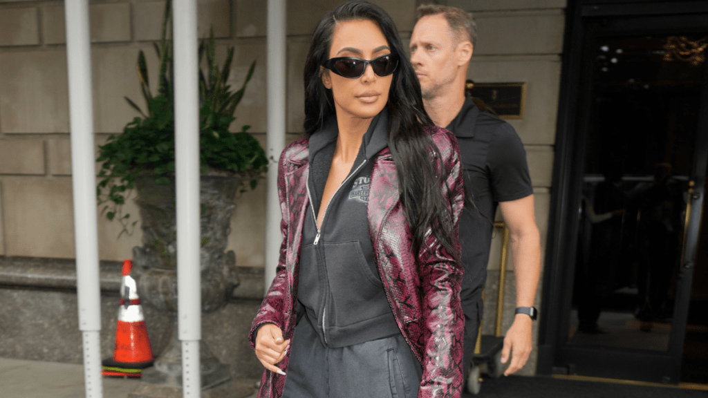 Kim Kardashian in Sheer Stockings Is a Sight To Behold