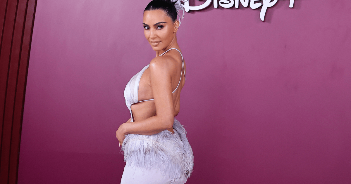 Kim Kardashian’s Backless Gown Is Held Up By Just One String
