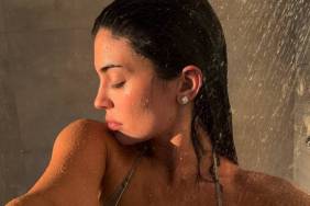Kylie Jenner Slips Into the Shower in her Metallic Bikini Video