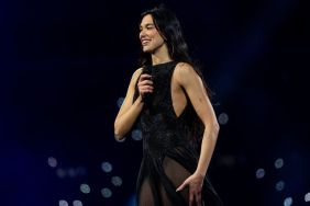 Photos: Dua Lipa’s Black Top Features Unique Knot