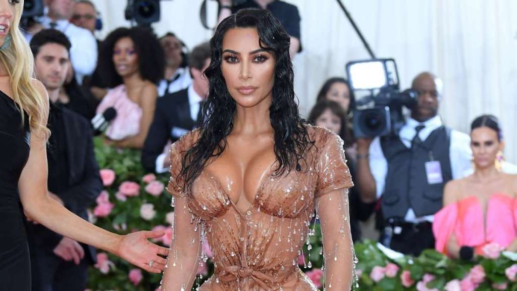 Kim Kardashian Is Covered in Rhinestones for Naked Look in Photos