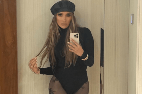 Jennifer Lopez Serves Thanksgiving Spread in Satin Lace Dress in Photos