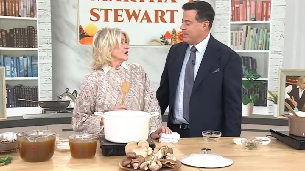 Carson Daly Martha Stewart Done Mushrooms Today Show