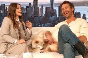 Drew Barrymore Top Gun Maverick Glen Powell Beach Football Scene