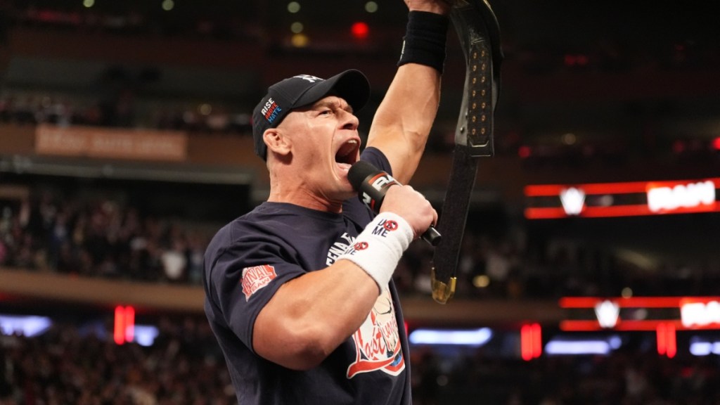 john cena wwe raw last match