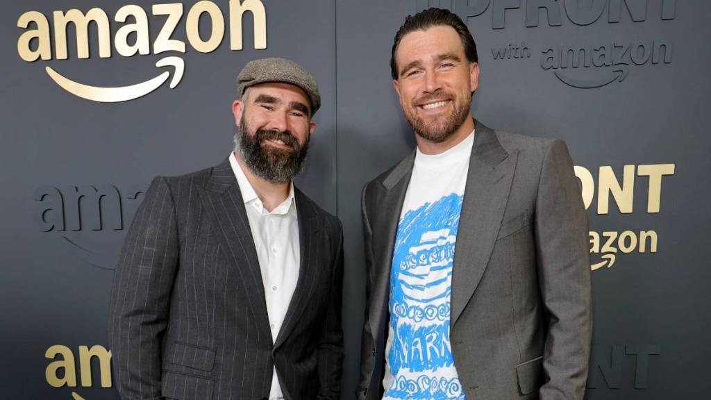 Jason Kelce Dismisses Travis Kelce’s Jersey Number Story: ‘Load of S***'