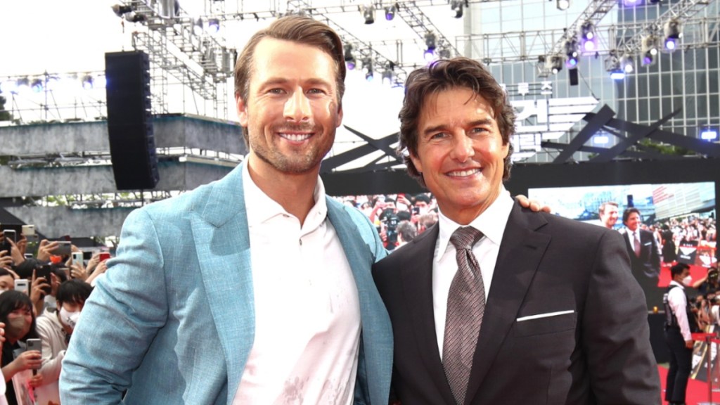 the running man glen powell tom cruise