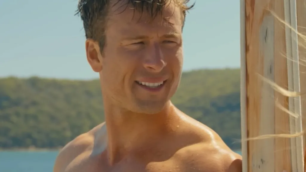 the running man glen powell