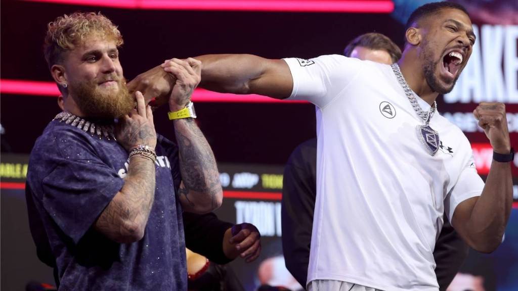 Jake Paul Takes Aim at Anthony Joshua During Pre-Fight Weigh-in