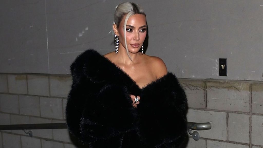 Kim Kardashian's Fur Coat & Skintight Pants Look Is One To Remember