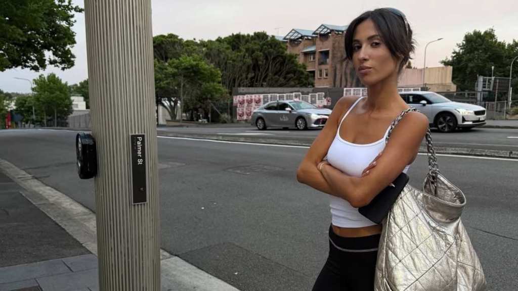 Bianca Censori's Sister Pairs Super Tiny Shorts & Cami Top in Photos