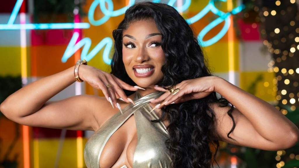 Megan Thee Stallion Stuns in Eye-Popping Yellow Crop Hoodie