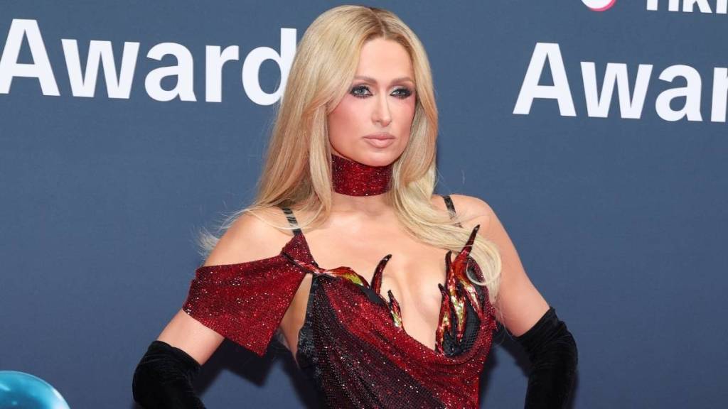 Paris Hilton's Aysmmetric Minidress Is Barely Held up by Two Straps