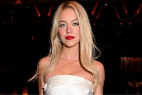 Sydney Sweeney’s Super Tiny Strapless Minidress Races up Her Thighs