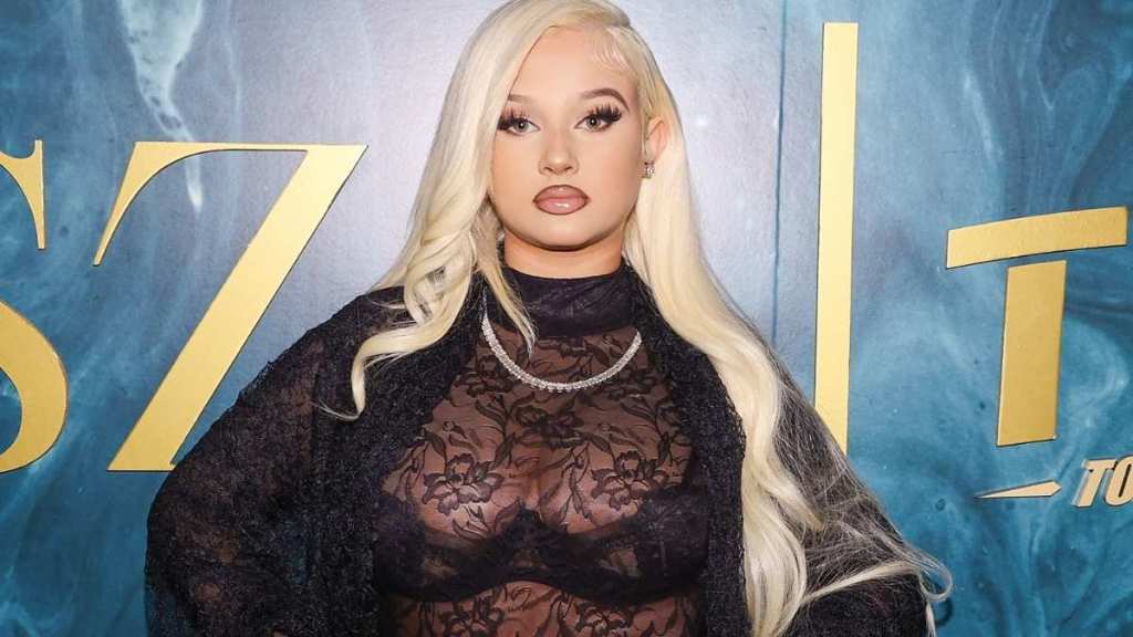 Alabama Barker Turns Heads in Red Thong