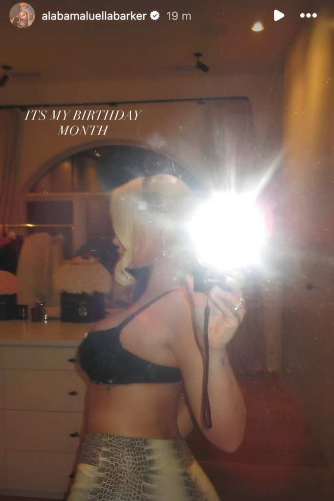 Alabama Barker’s Bra Selfie Proves She’s Excited for Her Birthday