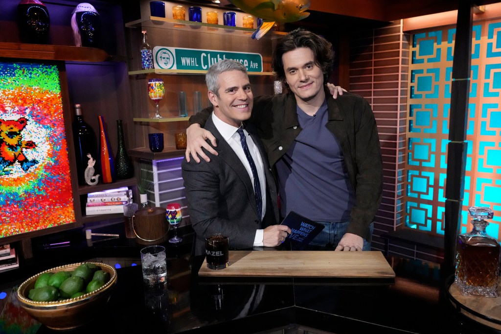 Andy Cohen and John Mayer